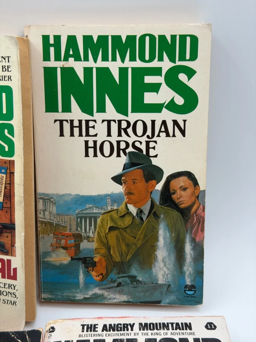 Lot of 4 Hammond Innes Various Paperback Books - Trojan Horse/Angry/Strode/Seal